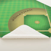 Baseball Diamond Sherpa Blanket Sherpa Deken (3/4)