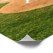 Baseball Diamond Under Bright Blue Sky Poster (Hoek)