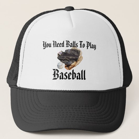 Baseball die je nodig hebt, is grappige Logo, Trucker Pet (Voorkant)