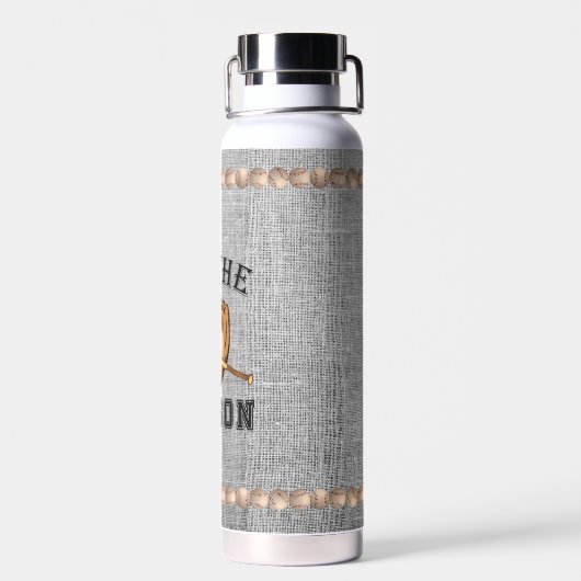 Baseball - dit is het seizoen - gemonocenteerd waterfles (Achterkant)