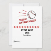 Baseball Dit is mijn eerste wedstrijd Save The Date (Voorkant)