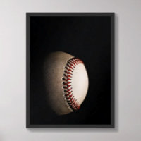 Baseball Donkere Textuur Minimalistisch
