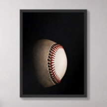 Baseball Donkere Textuur Minimalistisch