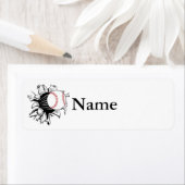 Baseball Doorbraak Etiket (Insitu)