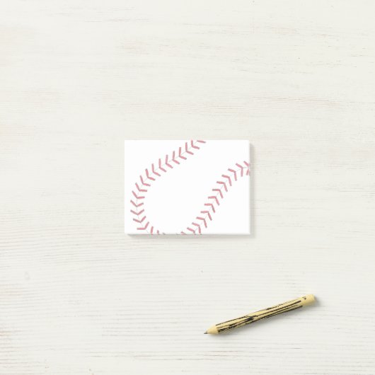 Baseball-draden Post-it® Notes (Op bureau)