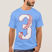 Baseball - Drie naar drie naar beneden - 3 naar 3 T-shirt (Voorkant)