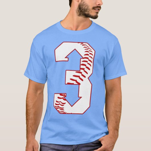 Baseball - Drie naar drie naar beneden - 3 naar 3 T-shirt (Voorkant)
