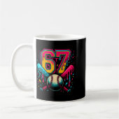 Baseball Drip 6 7 Number 67 Six Seven Meme Mens Bo Koffiemok (Links)
