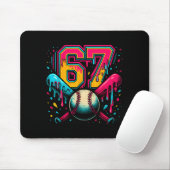 Baseball Drip 6 7 Number 67 Six Seven Meme Mens Bo Muismat (Met muis)