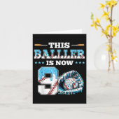 Baseball Drip 9e Verjaardag Party Boy Sport Fan 9  Kaart (Gele Bloem)