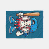 Baseball Drip Baseball Life Style 101 Apparel Yout Fleece Deken (Voorkant (Horizontaal))