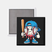 Baseball Drip Baseball Life Style 101 Apparel Yout Magneet (Voorkant / Achterkant)