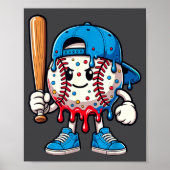 Baseball Drip Baseball Life Style 101 Apparel Yout Poster (Voorkant)