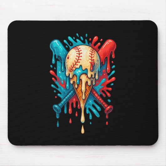 Baseball Drip Baseball Lifestyle 101 Jongens Ic Muismat (Voorkant)