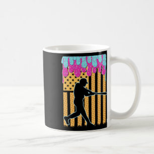 Baseball Drip Bat Boys Ice Cream Amerikaanse Vlag Koffiemok