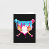 Baseball Drip Boy Ice Cream Sprinkle Youth Basebal Kaart (Voorkant)