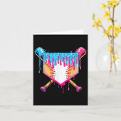 Baseball Drip Boy Ice Cream Sprinkle Youth Basebal Kaart (Gele Bloem)