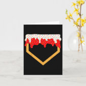 Baseball Drip Boys Home Bord Ice Cream Sprinkles Kaart (Gele Bloem)