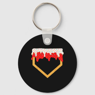 Baseball Drip Boys Home Bord Ice Cream Sprinkles Sleutelhanger