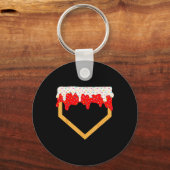 Baseball Drip Boys Home Bord Ice Cream Sprinkles Sleutelhanger (Voorkant)