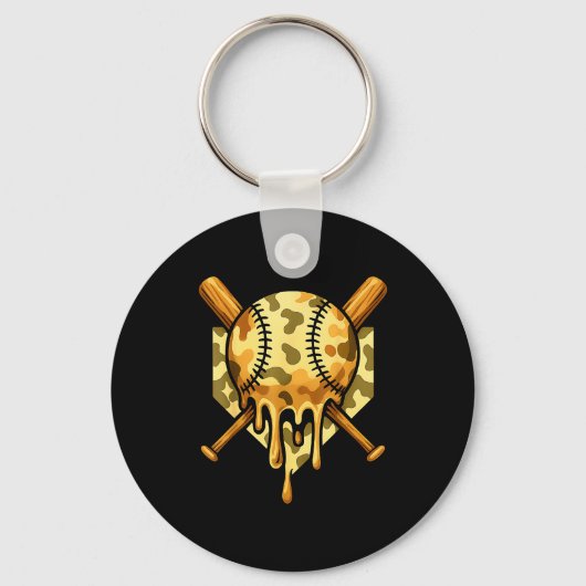 Baseball Drip For Boys Ice Cream Dripng Boys Baseb Sleutelhanger (Voorkant)