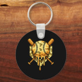 Baseball Drip For Boys Ice Cream Dripng Boys Baseb Sleutelhanger (Voorkant)