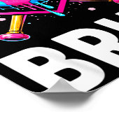 Baseball Drip Funny Bruh Ice Cream Dripng Matching Poster (Hoek)