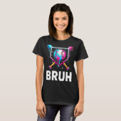Baseball Drip Funny Bruh Ice Cream Dripng Matching T-shirt (Voorkant volledig)