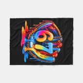 Baseball Drip Ice Cream 67 Baseball Lifestyle 101 Fleece Deken (Voorkant (Horizontaal))