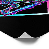 Baseball Drip Ice Cream Baseball Home Bord Boys B Poster (Hoek)