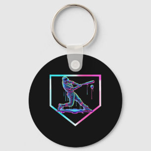 Baseball Drip Ice Cream Baseball Home Bord Boys B Sleutelhanger