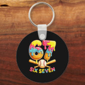 Baseball Drip Ice Cream Number 67 Player Lifestyle Sleutelhanger (Voorkant)