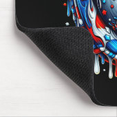 Baseball Drip Ice Cream Sprinkles Baseball Glove 4 Muismat (Hoek)