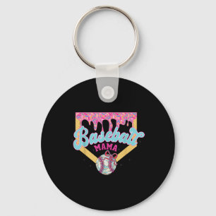 Baseball Drip Mama Ice Cream Drip Kinder Boys Base Sleutelhanger