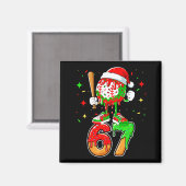 Baseball Drip Number 67 Meme Ice Cream Dripng Chri Magneet (Voorkant / Achterkant)