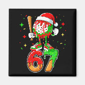 Baseball Drip Number 67 Meme Ice Cream Dripng Chri Magneet (Voorkant)