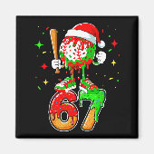 Baseball Drip Number 67 Meme Ice Cream Dripng Chri Magneet (Voorkant)
