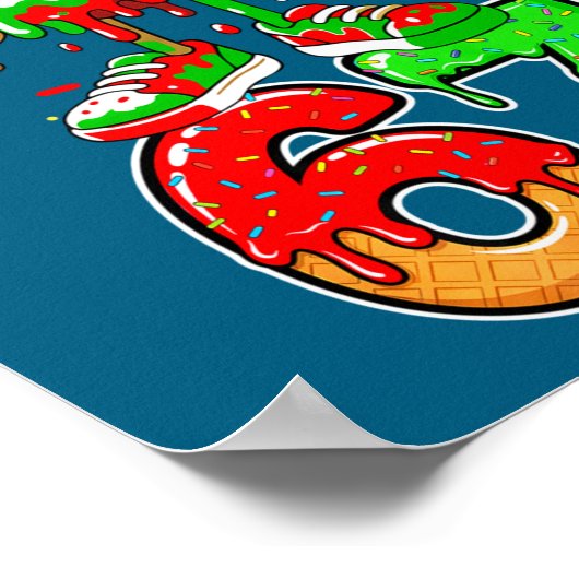 Baseball Drip Number 67 Meme Ice Cream Dripng Chri Poster (Hoek)