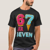 Baseball Drip Number 67 Player 67 Meme Ice Cream D T-shirt (Voorkant)