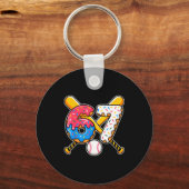 Baseball Drip Number 67 Player 67th Birthday Meme Sleutelhanger (Voorkant)