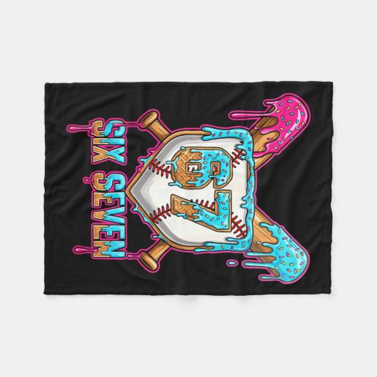 Baseball Drip Number 67 Player 6-7 Six Seven Meme  Fleece Deken (Voorkant (Horizontaal))