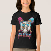 Baseball Drip Number 67 Player 6-7 Six Seven Meme  Tri-Blend Shirt (Voorkant)