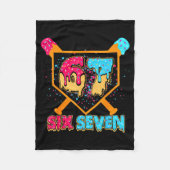 Baseball Drip Number 67 Player Or 67th Birthday Bo Fleece Deken (Voorkant)