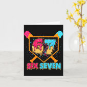 Baseball Drip Number 67 Player Or 67th Birthday Bo Kaart (Gele Bloem)