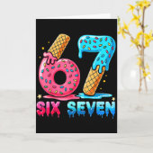 Baseball Drip Number 67 Player Or 67th Birthday  Kaart (Gele Bloem)