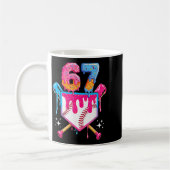 Baseball Drip Number 67 Player Or 67th Birthday  Koffiemok (Links)