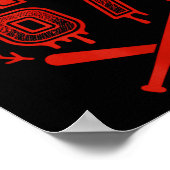 Baseball Drip Number 67 Player Or 67th Birthday  Poster (Hoek)