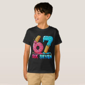 Baseball Drip Number 67 Player Or 67th Birthday  T-shirt (Voorkant volledig)