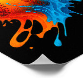 Baseball Drip Team For Boys And Girls Ice Cream Co Poster (Hoek)