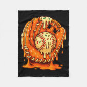 Baseball Drip Team For Boys Ice Cream Cool  Fleece Deken (Voorkant)